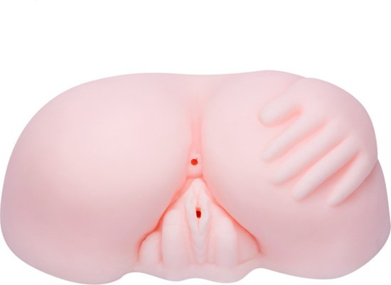Power Escorts - BR23 - Double Pleasure - Vibrating Pussy & Ass Masturbator - 2,2 KG - Flesh