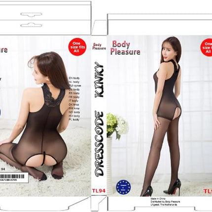 Verleidelijke Nacht - TL94 - Sensuele Lingerie Set - One Size Fits Most - Geschenkdoos - Zwart