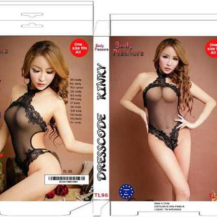 Betoverende Passie - TL96 - Sensuele Lingerie Set - One Size Fits Most - Geschenkdoos - Zwart