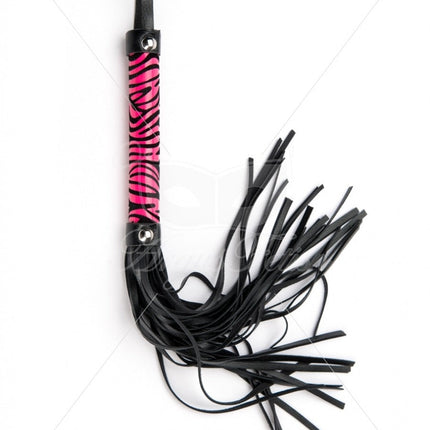 Argus Purple Leopard Whip - Leather Look - AF 001023