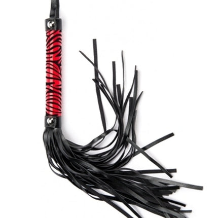 Argus Red Leopard Whip - Leather Look - AF 001026