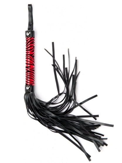Argus Red Leopard Whip - Leather Look - AF 001026