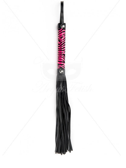 Argus Roze Luipaard Zweep - Lederlook - AF 001024