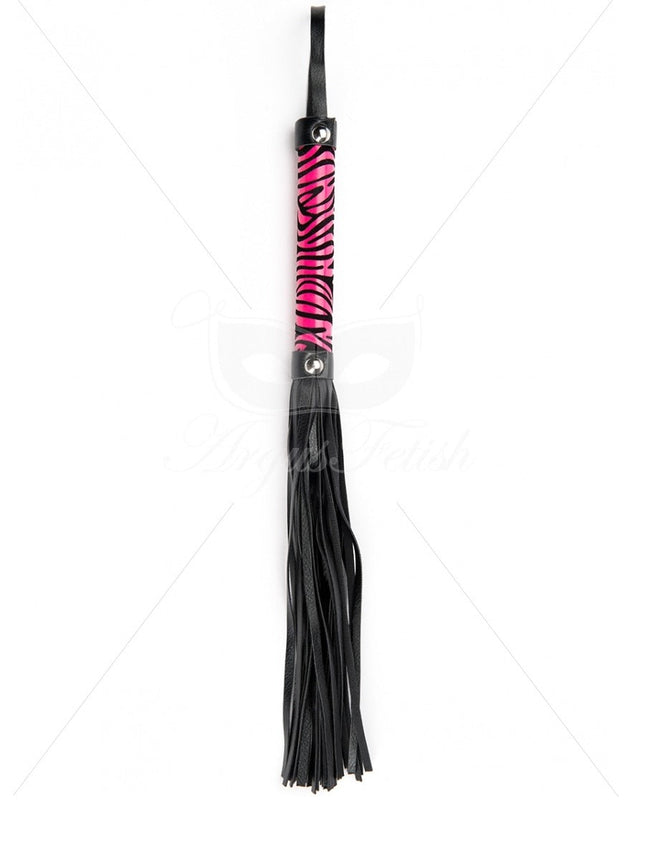 Argus Pink Leopard Whip - Leather Look - AF 001024