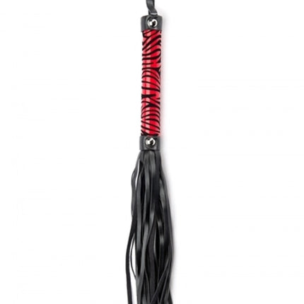 Argus Red Leopard Whip - Leather Look - AF 001026