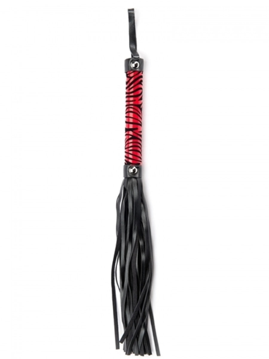 Argus Red Leopard Whip - Leather Look - AF 001026