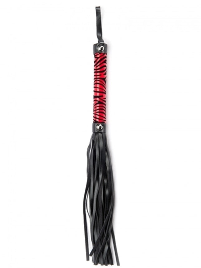 Argus Red Leopard Whip - Leather Look - AF 001026