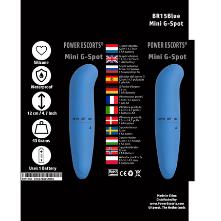Power Escorts - BR15 - Mini G Spot Vibrator Blue