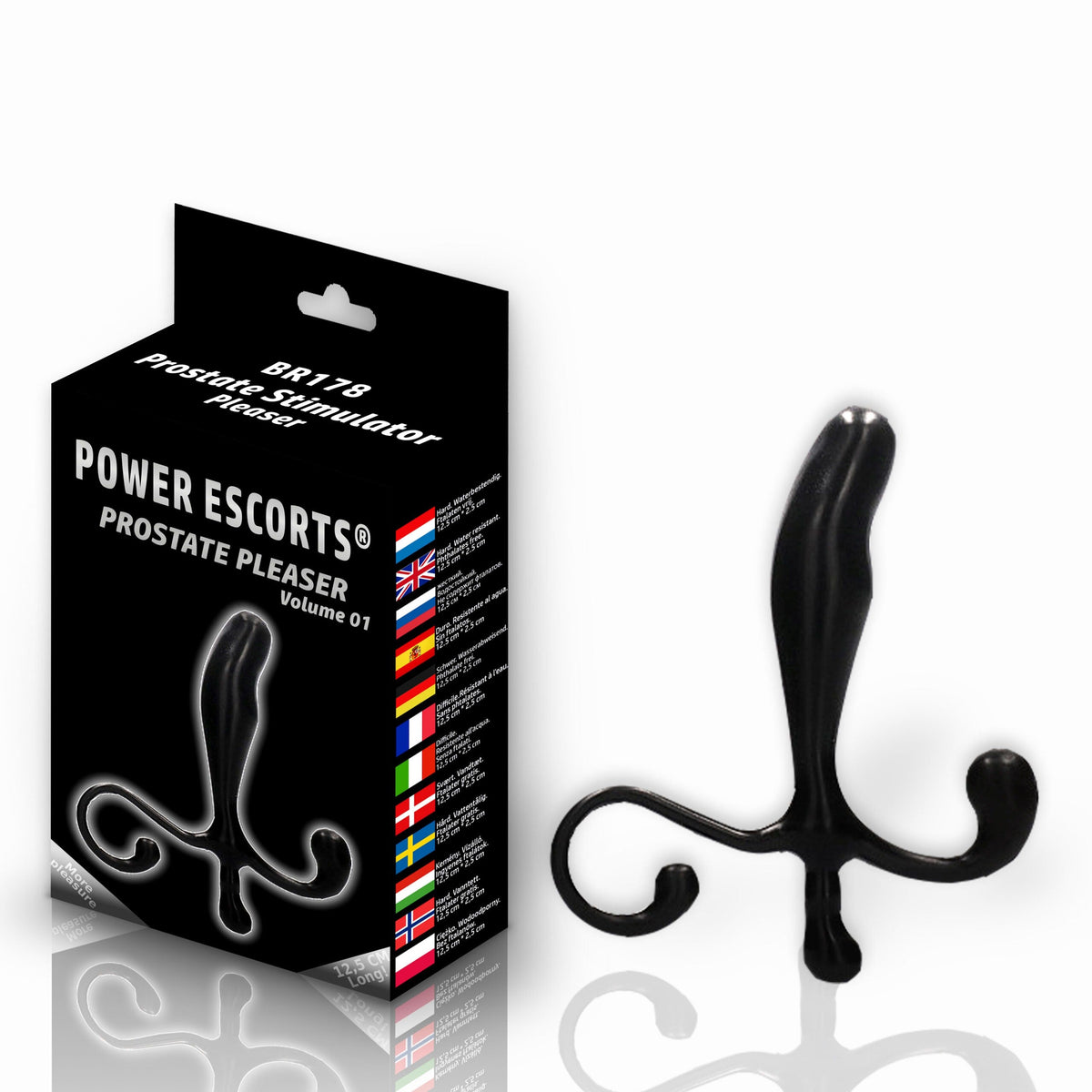 Prostaat Anaal Plug 12,5 × 2,5 CM Zwart