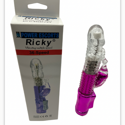 Power Escorts - Br06 - Ricky G Purple G Spot Vibrator - Rabbit - 36 Functions