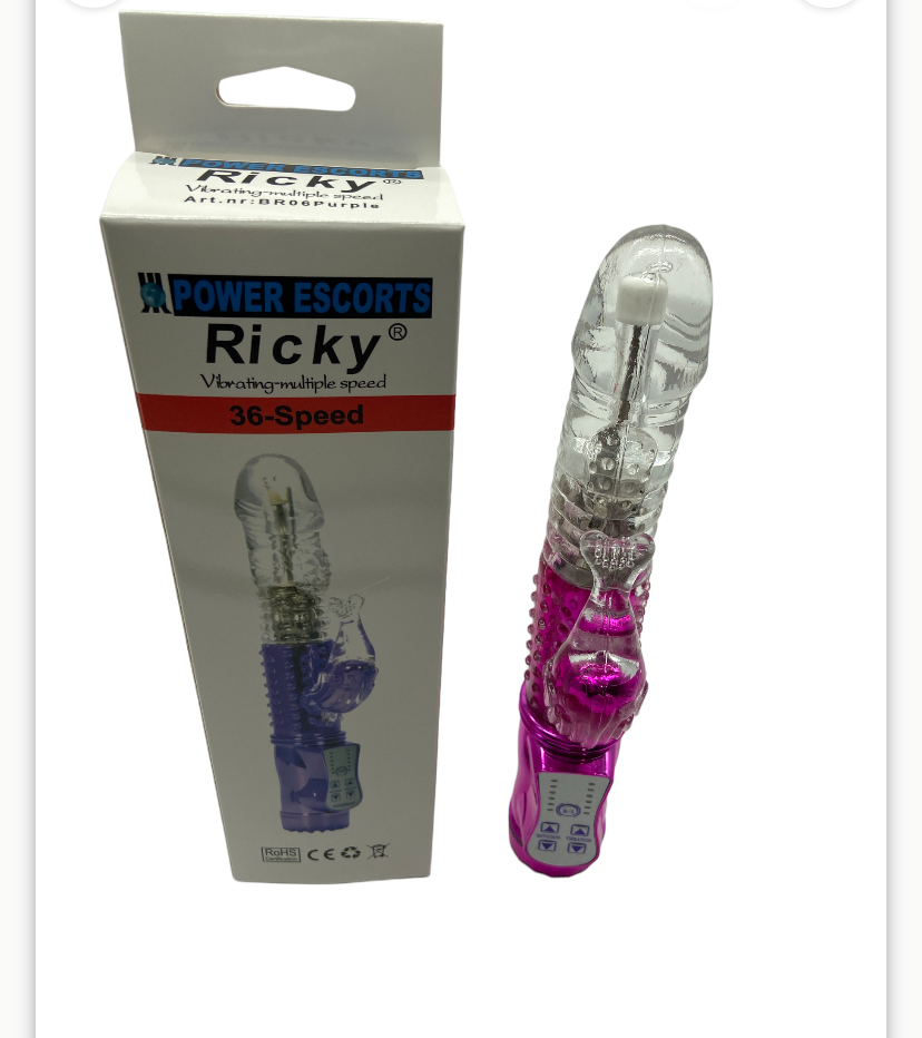 Power Escorts - Br06 - Ricky G Purple G Spot Vibrator - Rabbit - 36 Functions