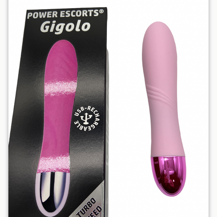 Power Escorts Gigolo G Spot Vibrator - Pink - Rechargeable - BR139