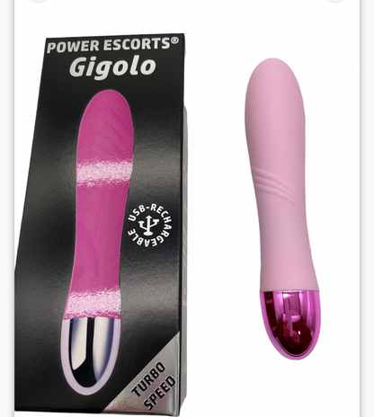 Power Escorts Gigolo G Spot Vibrator - Pink - Rechargeable - BR139