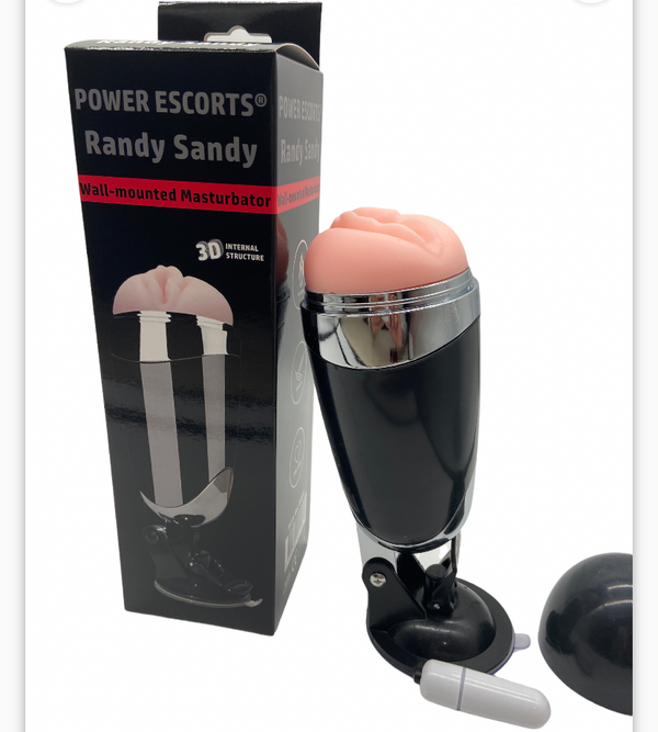 Randy Sandy Vibrierender Masturbator mit Saugnapf 22 cm