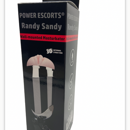 Power Escorts - Br03 - Randy Sandy Vibrating Masturbator - Suction Cup - 22 CM