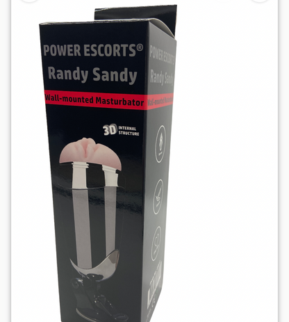 Power Escorts - Br03 - Randy Sandy Vibrating Masturbator - Suction Cup - 22 CM