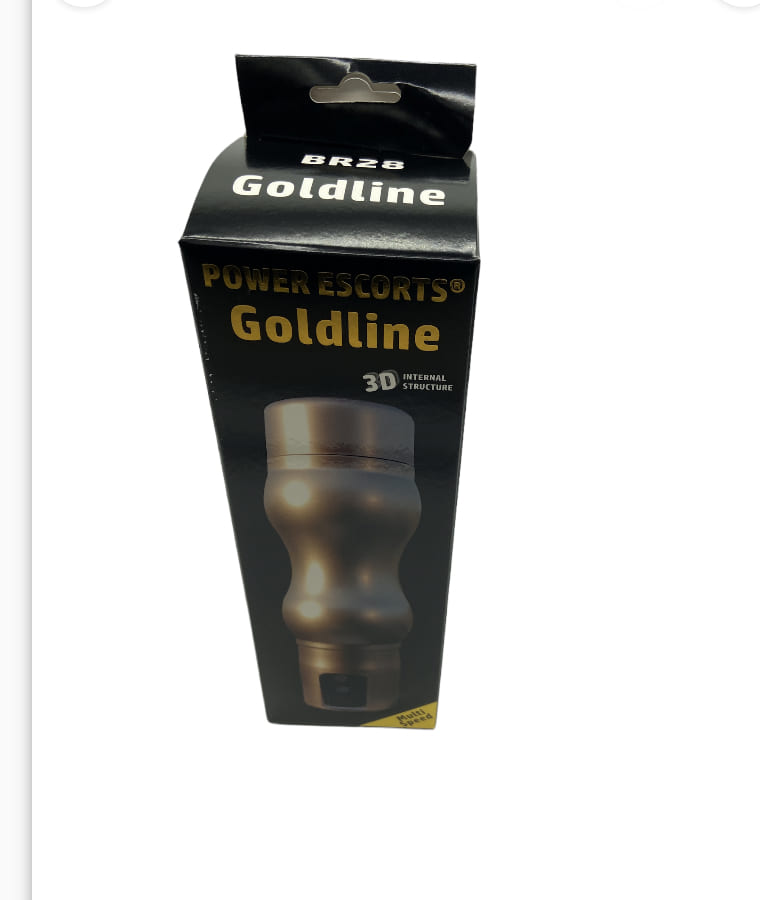 Power Escorts - BR28 - Goldline Vibrating Pussy Masturbator - 12-Speed ​​- 22 CM - Beige Color