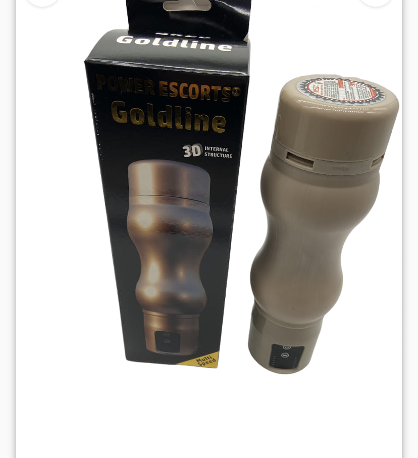 Goldline Vibrerende Masturbator 22 cm Beige - 12 standen