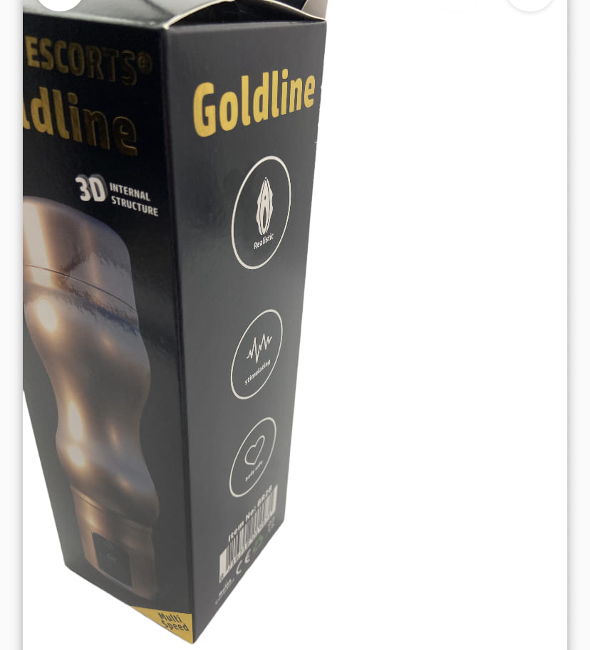 Power Escorts - BR28 - Goldline Vibrating Pussy Masturbator - 12-Speed ​​- 22 CM - Beige Color