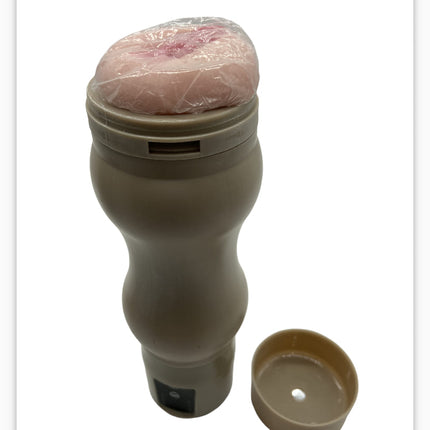 Power Escorts - BR28 - Goldline Vibrating Pussy Masturbator - 12-Speed ​​- 22 CM - Beige Color