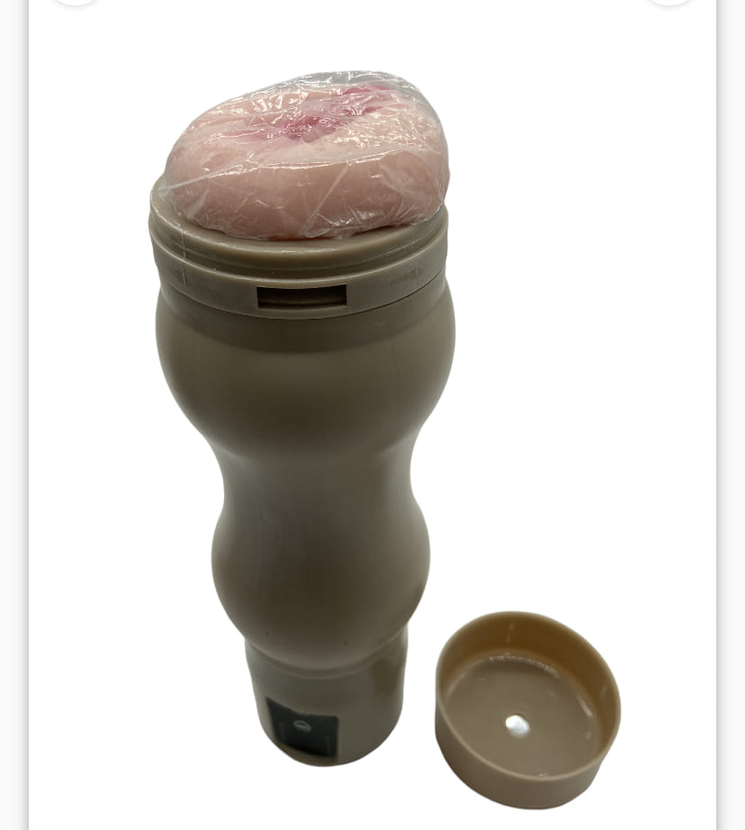 Power Escorts - BR28 - Goldline Vibrating Pussy Masturbator - 12-Speed ​​- 22 CM - Beige Color