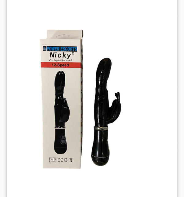 Nicky G-Spot Vibrator Zwart - 12 standen