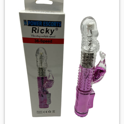 Power Escorts - Br06 - Ricky G Spot Vibrator - Rabbit - Pink