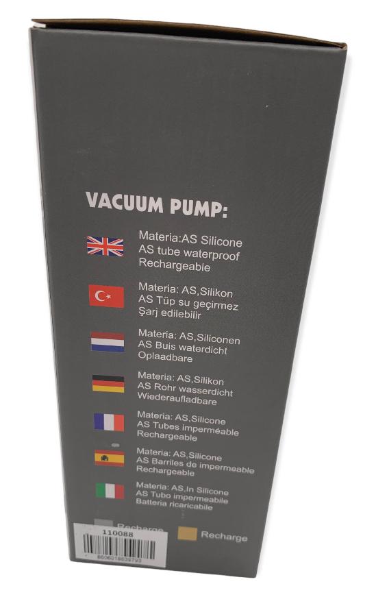 Argus - Automatic Pocket Pump - Electric Penis Pump - Easy to scale - Transparent - 110088 - 25 cm x 7 cm