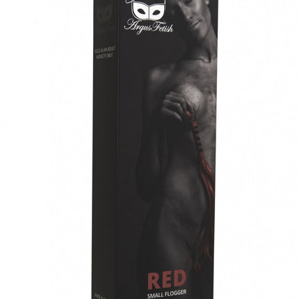 Argus - Small Whip - Leather Look - Red - AF 001004