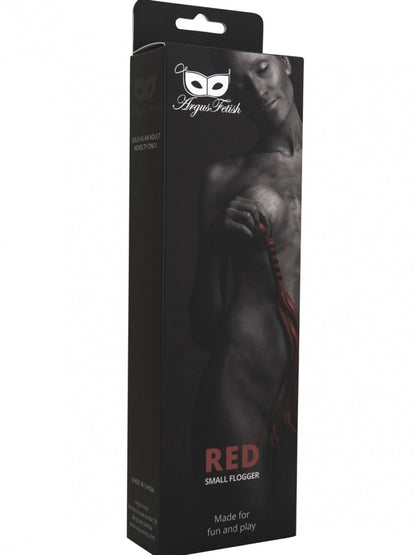 Argus - Kleine Zweep - Lederlook - Rood - AF 001004