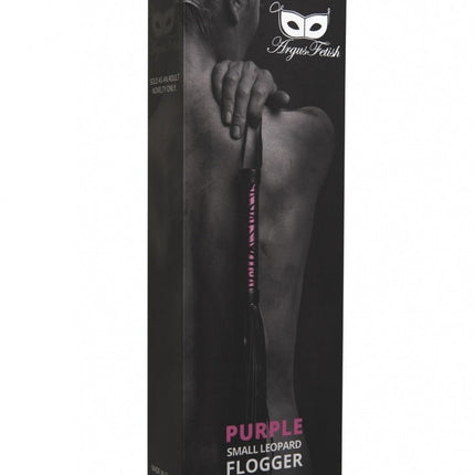 Argus Purple Leopard Whip - Leather Look - AF 001023
