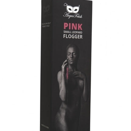 Argus Pink Leopard Whip - Leather Look - AF 001024