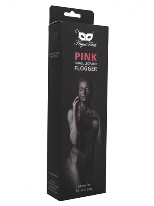 Argus Pink Leopard Whip - Leather Look - AF 001024