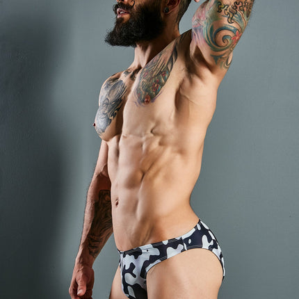 CUT4MEN - C4M01 - Low Brief Bikini Men Underwear - Shadowcamo - 4 Sizes - 1 Piece