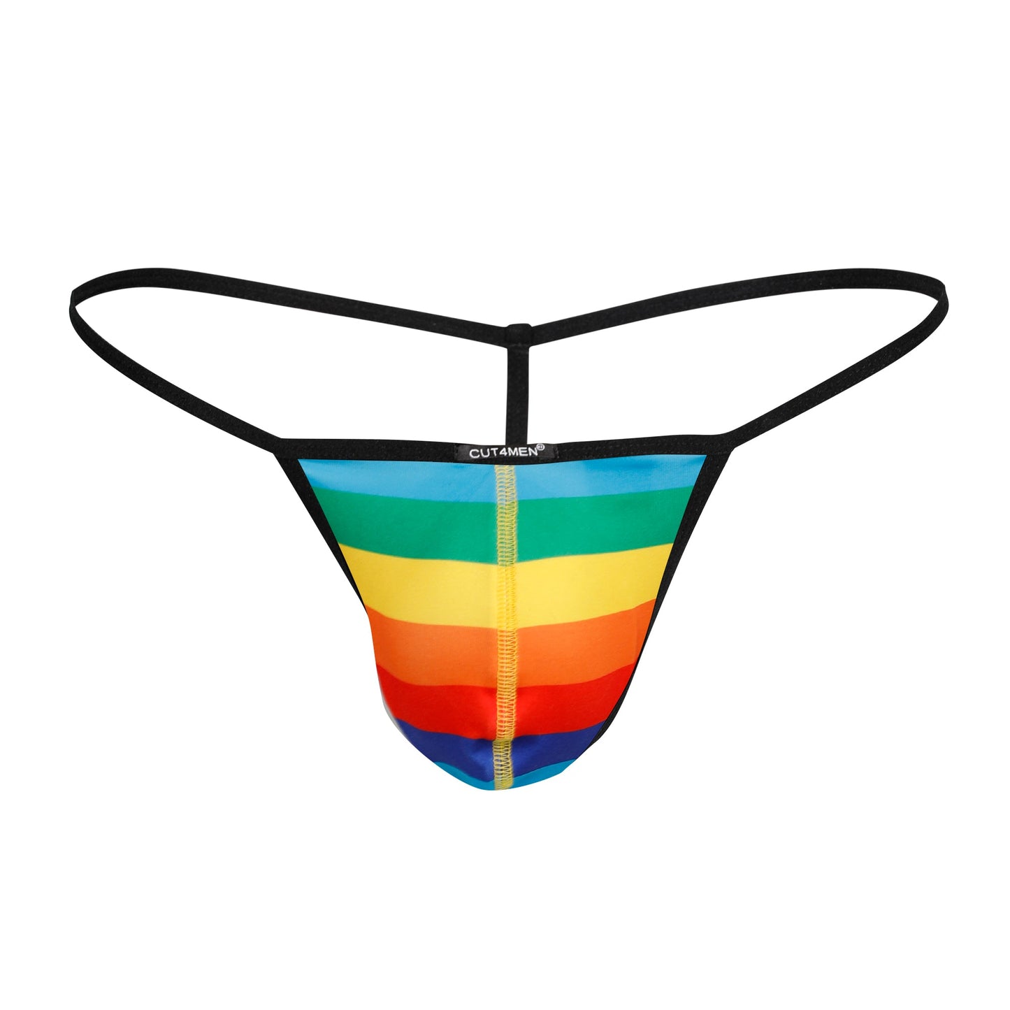CUT4MEN - C4M02 - Wetlook G String Men Underwear - Rainbow - 4 SIzes - 1 Piece
