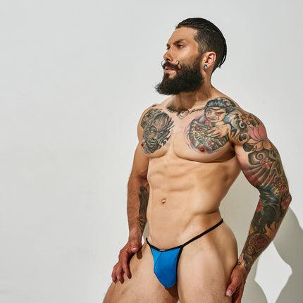 CUT4MEN - C4M02 - G String Men Underwear - Blue - 4 Sizes - 1 Piece