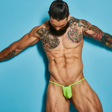 CUT4MEN - C4M09- LoopString Pouch Men Underwear - NEON Green - 2 Sizes - 1 Piece