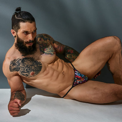 CUT4MEN - C4M12 - Briefkini Men Underwear - Tattoo - 4 Sizes - 1 Piece