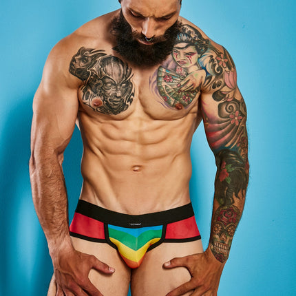 CUT4MEN - C4M13 - Jockstrap Men Underwear - Jockstrap Rainbow - 4 Sizes - 1 Piece
