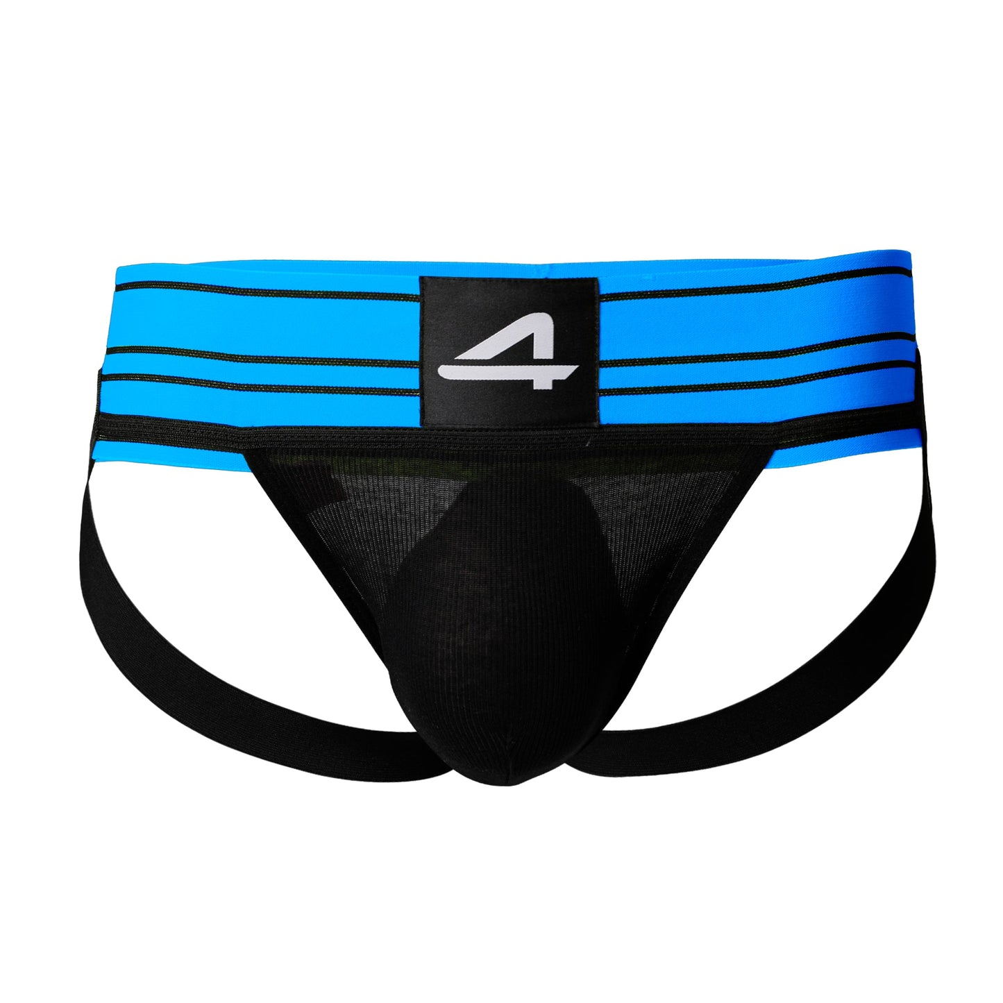 CUT4MEN - C4M15 - Rugby Jockstrap Blue Men Underwear - Jockstrap Blue - 4 Sizes - 1 Piece
