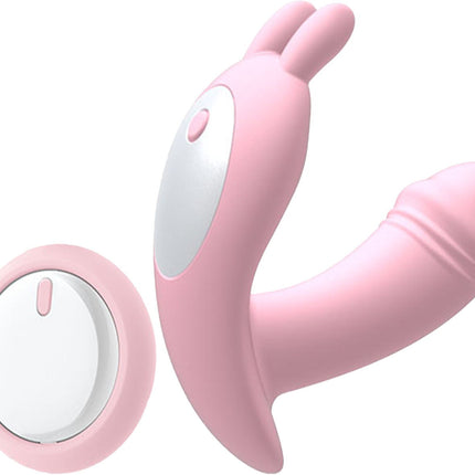 Luxury Play - LP02 - Panty Vibrator - 10 Speed - easy remote control - Rechargeable - Sexy G spot & Clit Vibrator - Trendy Pink - Silicone - low noise less than 40 db - Luxury Colourbox