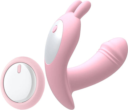 Luxury Play - LP02 - Panty Vibrator - 10 Speed ​​- easy remote control - Rechargeable - Sexy G spot &amp; Clit Vibrator - Trendy Pink - Silicone - low noise less than 40 db - Luxury Colourbox
