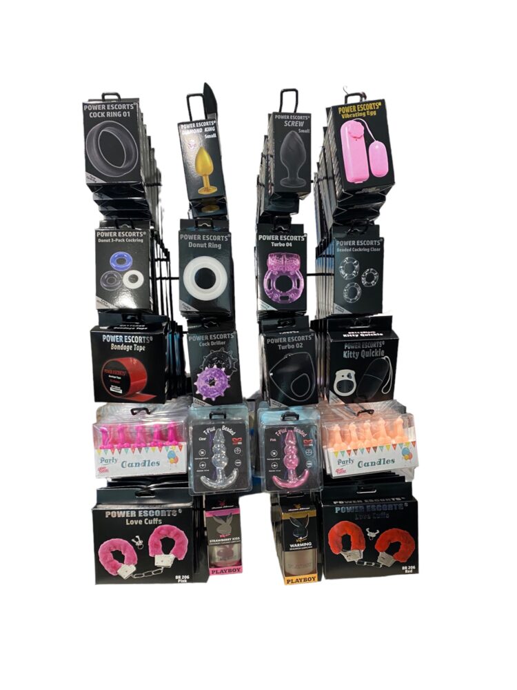 Power Escorts - DISPLAY DEAL - 150 Pieces Mix - Products - Incl. Freestanding Metal Counter Display