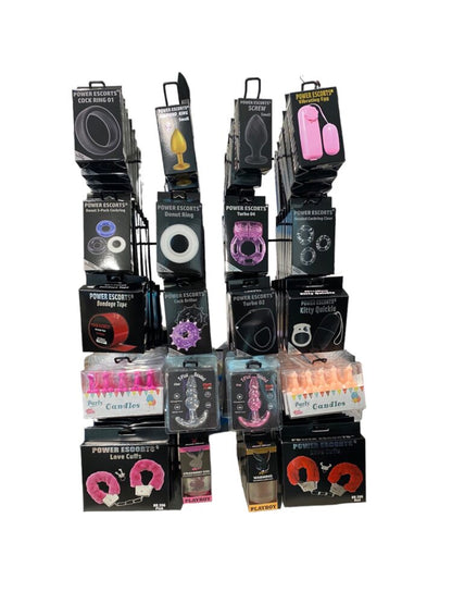 Power Escorts - DISPLAY DEAL - 150 Pieces Mix - Products - Incl. Freestanding Metal Counter Display