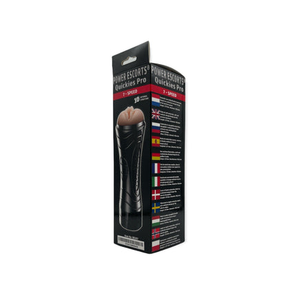 Quickies Pro Masturbator 24 cm met 3 Cockringen