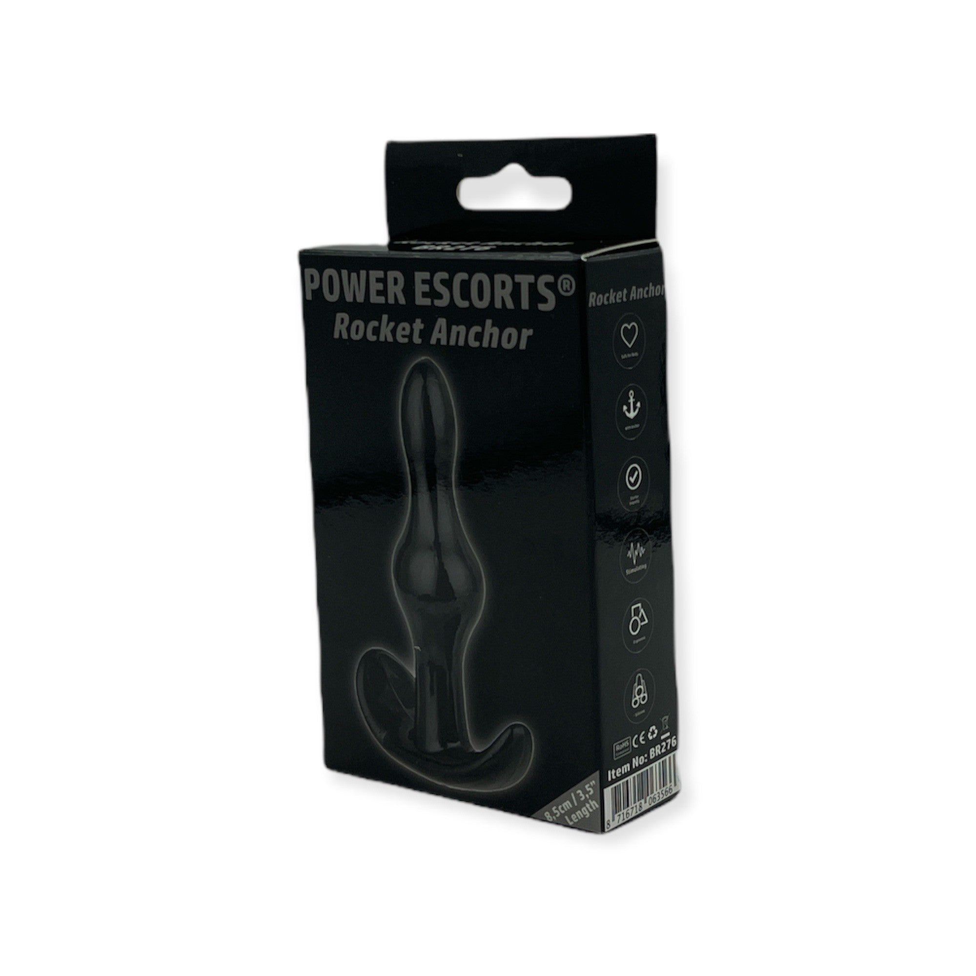 Power Escorts - BR276 - Rocket Anchor Plug - 8,5 CM - Anal Plug - Blac Verpakkingdeals.nl Power Escorts - BR276 - Rocket Anchor Plug - 8,5 CM - Anal Plug - Blac Verpakkingdeals.nl