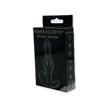 Anaalplug Rocket Anchor Zwart - 8,5 cm