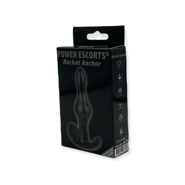 Anaalplug Rocket Anchor Zwart - 8,5 cm