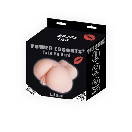 Power Escorts - BR263 - Take me Hard Lisa - Pussy & Ass Masturbator - 900 gram - Flesh