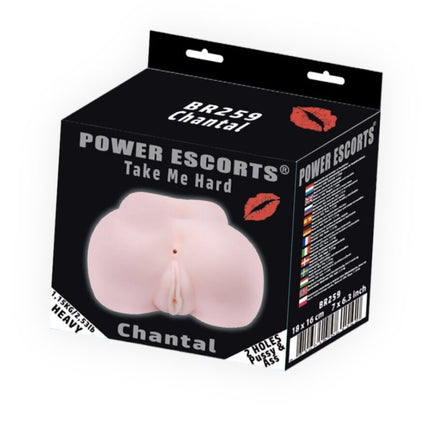 Power Escorts - BR259 - Take me Hard Chantal - Pussy & Ass Masturbator - 1,15 KG - Flesh